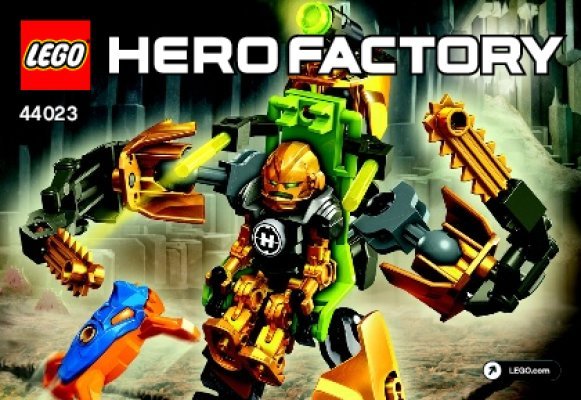 Building Instructions - LEGO - Hero Factory - 44023 - ROCKA Crawler: Page 1