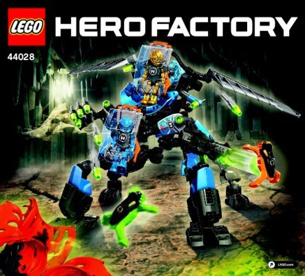 Building Instructions - LEGO - Hero Factory - 44028 - SURGE & ROCKA Combat Machine: Page 1