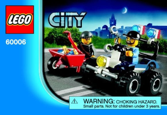 Building Instructions - LEGO - City - 60006 - Police ATV: Page 1