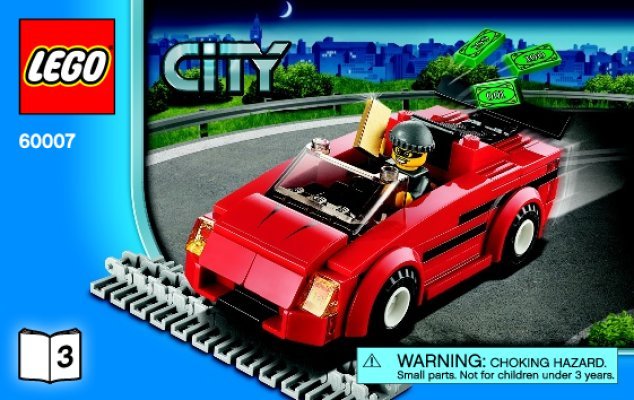 Building Instructions - LEGO - City - 60007 - High Speed Chase: Page 1