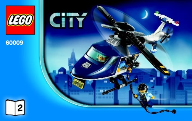 Building Instructions - LEGO - City - 60009 - Helicopter Arrest: Page 1