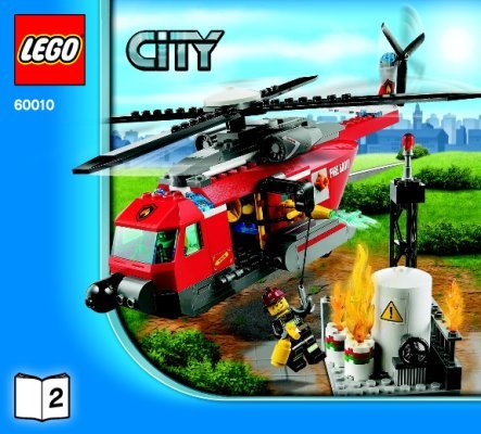 Building Instructions - LEGO - 60010 - Fire Helicopter: Page 1