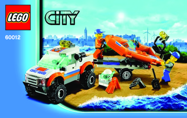 Building Instructions - LEGO - City - 60012 - 4x4 & Diving Boat: Page 1