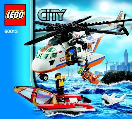 Building Instructions - LEGO - City - 60013 - Coast Guard Helicopter: Page 1