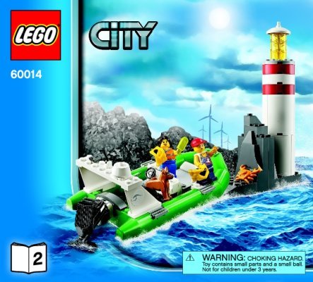 Building Instructions - LEGO - City - 60014 - Coast Guard Patrol: Page 1