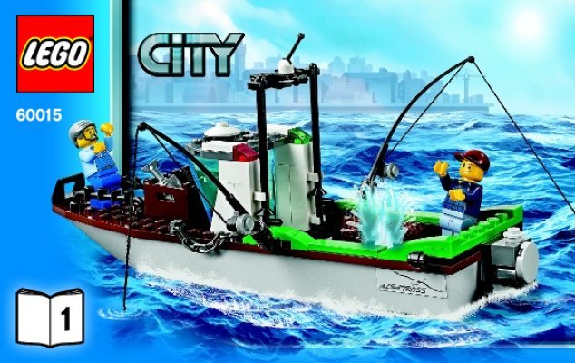 Building Instructions - LEGO - City - 60015 - Coast Guard Plane: Page 1