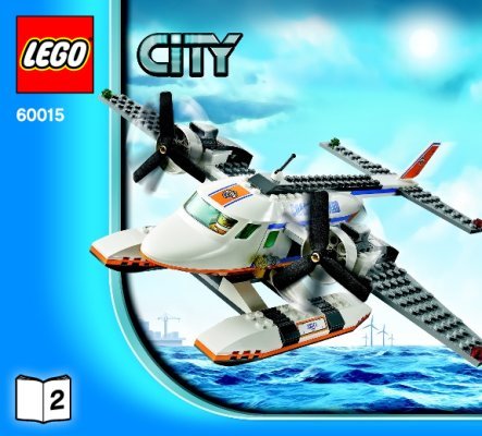 Building Instructions - LEGO - City - 60015 - Coast Guard Plane: Page 1