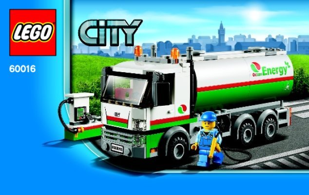 Building Instructions - LEGO - 60016 - Tanker Truck: Page 1