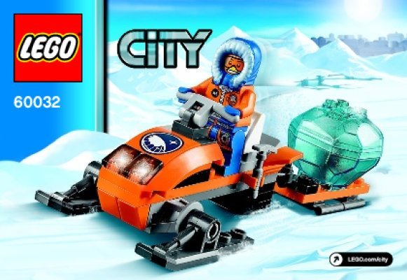 Building Instructions - LEGO - City - 60032 - Arctic Snowmobile: Page 1