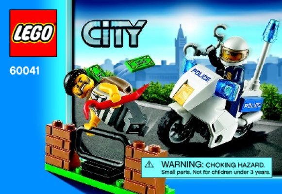 Building Instructions - LEGO - City - 60041 - Crook Pursuit: Page 1