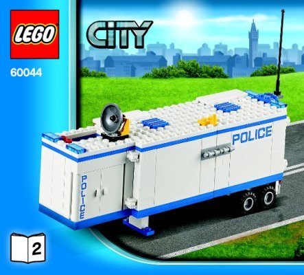 Building Instructions - LEGO - City - 60044 - Mobile Police Unit: Page 1