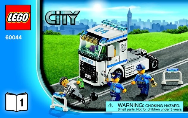 Building Instructions - LEGO - City - 60044 - Mobile Police Unit: Page 1