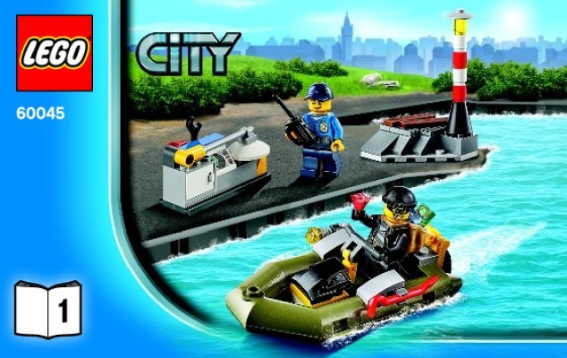 Building Instructions - LEGO - City - 60045 - Police Patrol: Page 1