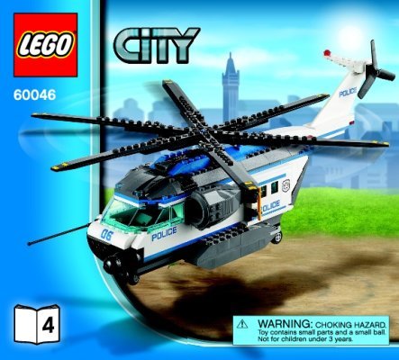 Building Instructions - LEGO - City - 60046 - Helicopter Surveillance: Page 1