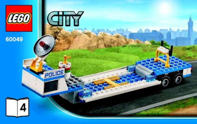 Building Instructions - LEGO - City - 60049 - Helicopter Transporter: Page 1