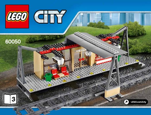 Building Instructions - LEGO - City - 60050 - Train Station: Page 1