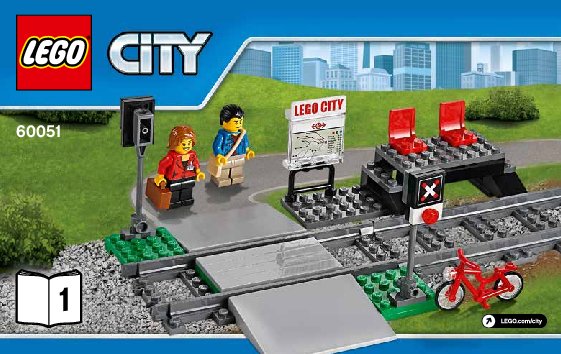 Building Instructions - LEGO - City - 60051 - High-speed Passenger Train: Page 1