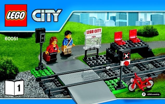 Building Instructions - LEGO - City - 60051 - High-speed Passenger Train: Page 1