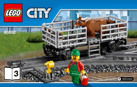 Building Instructions - LEGO - City - 60052 - Cargo Train: Page 1