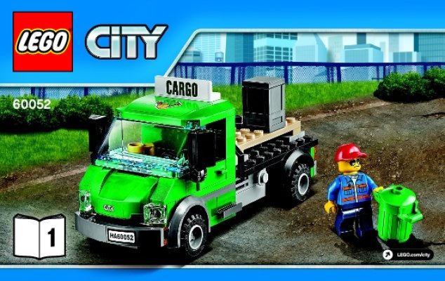 Building Instructions - LEGO - City - 60052 - Cargo Train: Page 1