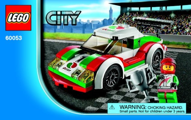 Building Instructions - LEGO - City - 60053 - Race Car: Page 1