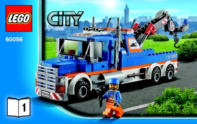 Building Instructions - LEGO - City - 60056 - Tow Truck: Page 1