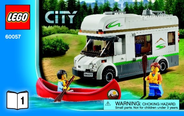 Building Instructions - LEGO - City - 60057 - Camper Van: Page 1