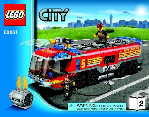 Building Instructions - LEGO - City - 60061 - Airport Fire Truck: Page 1