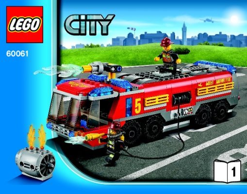 Building Instructions - LEGO - City - 60061 - Airport Fire Truck: Page 1