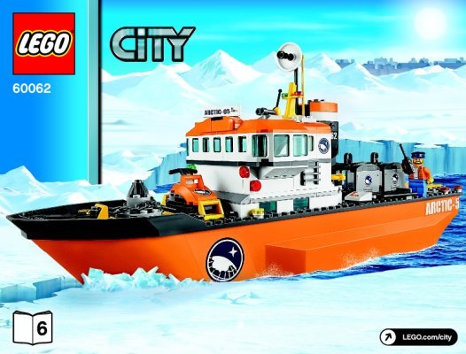 Building Instructions - LEGO - City - 60062 - Arctic Icebreaker: Page 1