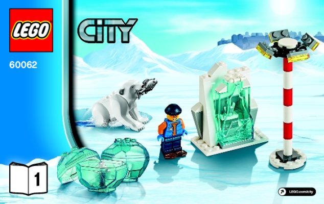 Building Instructions - LEGO - City - 60062 - Arctic Icebreaker: Page 1