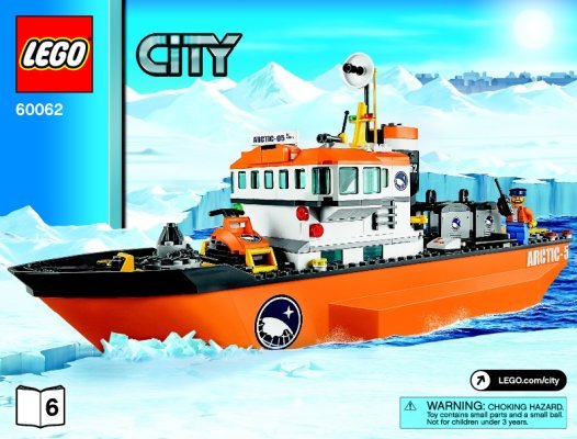 Building Instructions - LEGO - City - 60062 - Arctic Icebreaker: Page 1