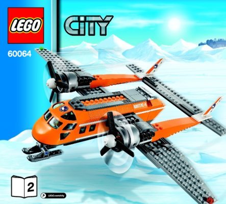 Building Instructions - LEGO - City - 60064 - Arctic Supply Plane: Page 1