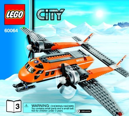 Building Instructions - LEGO - City - 60064 - Arctic Supply Plane: Page 1