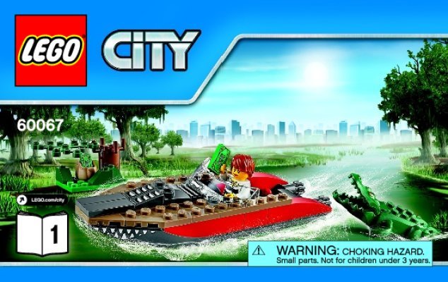 Building Instructions - LEGO - City - 60067 - Helicopter Pursuit: Page 1