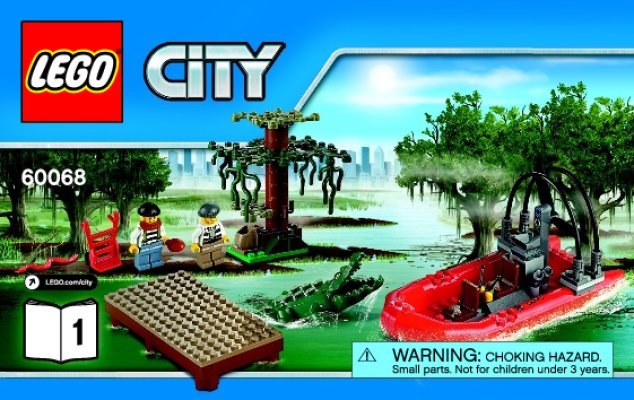 Building Instructions - LEGO - City - 60068 - Crooks’ Hideout: Page 1