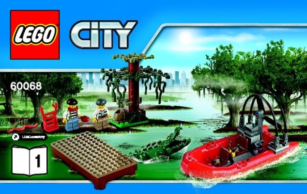 Building Instructions - LEGO - City - 60068 - Crooks’ Hideout: Page 1