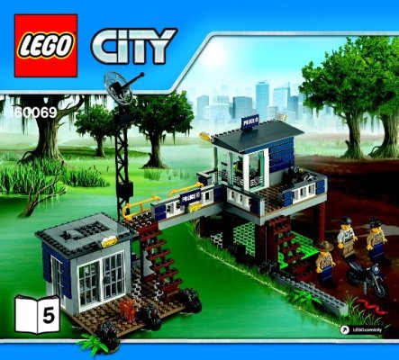 Building Instructions - LEGO - City - 60069 - Swamp Police Station: Page 1