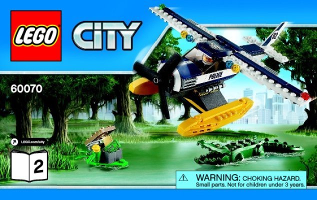 Building Instructions - LEGO - City - 60070 - Water Plane Chase: Page 1