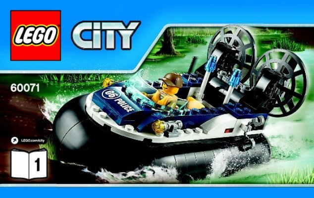 Building Instructions - LEGO - City - 60071 - Hovercraft Arrest: Page 1