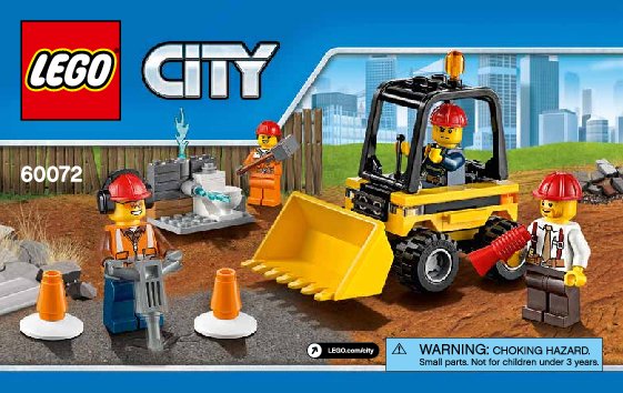 Building Instructions - LEGO - City - 60072 - Demolition Starter Set: Page 1