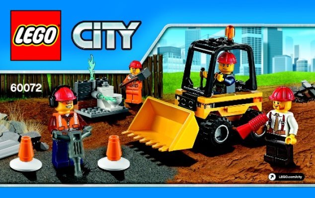 Building Instructions - LEGO - City - 60072 - Demolition Starter Set: Page 1