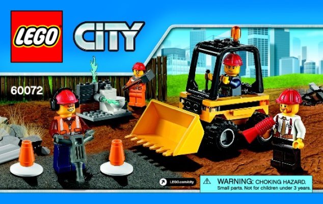 Building Instructions - LEGO - City - 60072 - Demolition Starter Set: Page 1