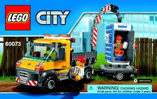 Building Instructions - LEGO - City - 60073 - Service Truck: Page 1