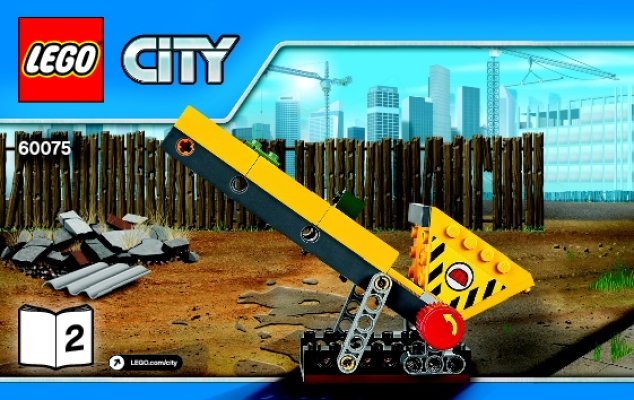 Building Instructions - LEGO - City - 60075 - Excavator and Truck: Page 1