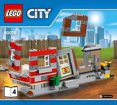 Building Instructions - LEGO - City - 60076 - Demolition Site: Page 1