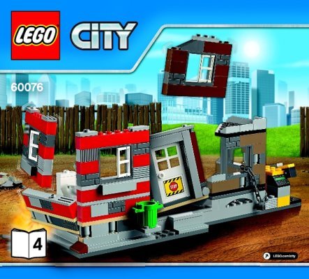 Building Instructions - LEGO - City - 60076 - Demolition Site: Page 1