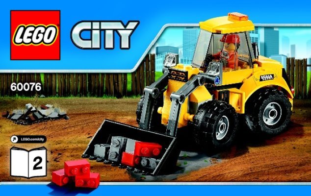 Building Instructions - LEGO - City - 60076 - Demolition Site: Page 1