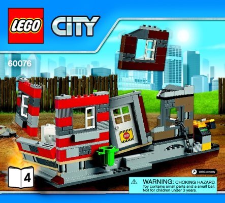 Building Instructions - LEGO - City - 60076 - Demolition Site: Page 1