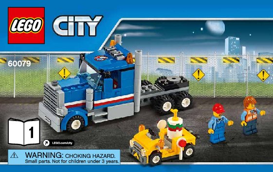 Building Instructions - LEGO - City - 60079 - Training Jet Transporter: Page 1